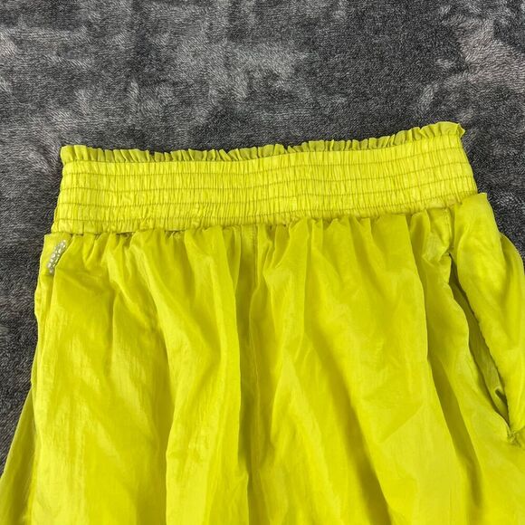 Free People Movement Parachute Balloon Lined Pants Pull On Neon Green S/M *Read - Picture 13 of 15
